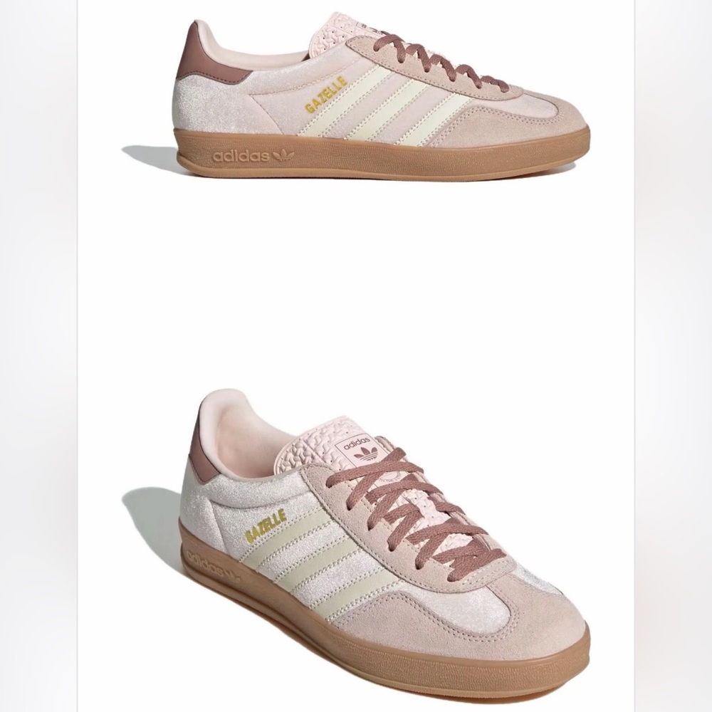 ADIDAS Gazelle Sneakers Pale Pink, velvet NEW